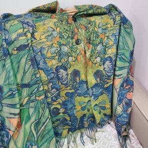 Magic Multicolor Floral Shawl